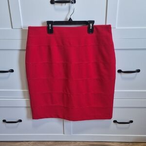 Alfani Vibrant Red Pencil Skirt